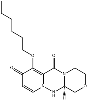 (12aR)-7-(ヘキシルオキシ)-3,4,12,12a-テトラヒドロ-1H-[1,4]オキサジノ[3,4-c]ピリド[2,1-f][1,2,4]トリアジン-6,8-ジオン