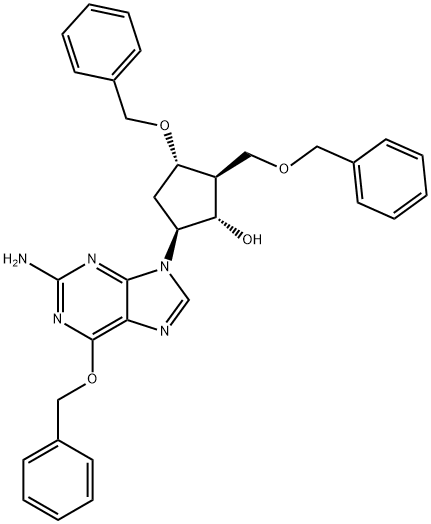 (1S,2S,3S,5S)-5-(2-アミノ-6-(ベンジルオキシ)-9H-プリン-9-イル)-3-(ベンジルオキシ)-2-(ベンジルオキシメチル)シクロペンタノール