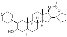 (2b,3a,5a,16b,17b)-17-アセトキシ-3-ヒドロキシ-2-(4-モルホリニル)-16-(1-ピロリジニル)アンドロスタン