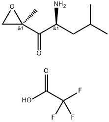 (2S)-2-アミノ-4-メチル-1-((2R)-2-メチルオキシラニル)-1-ペンタノン トリフルオロ酢酸