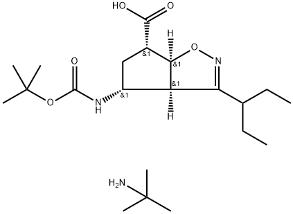 (3aR,4R,6S,6aS)-4-(tert-ブトキシカルボニルアミノ)-3-(ペンタン-3-イル)-4,5,6,6a-テトラヒドロ-3aH-シクロペンタ[d]イソオキサゾール-6-カルボン酸