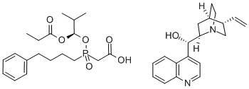(8a,9R)-シンチョナン-9-オール モノ[[(S)-[(1R)-2-メチル-1-(1-オキソプロポキシ)プロポキシ](4-フェニルブチル)ホスフィニル]アセテート]