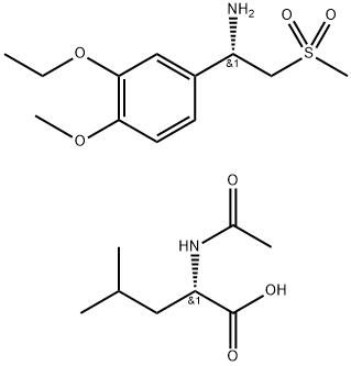 (S)-1-(3-エトキシ-4-メトキシフェニル)-2-(メチルスルホニル)エチルアミン N-アセチル-L-ロイシン塩