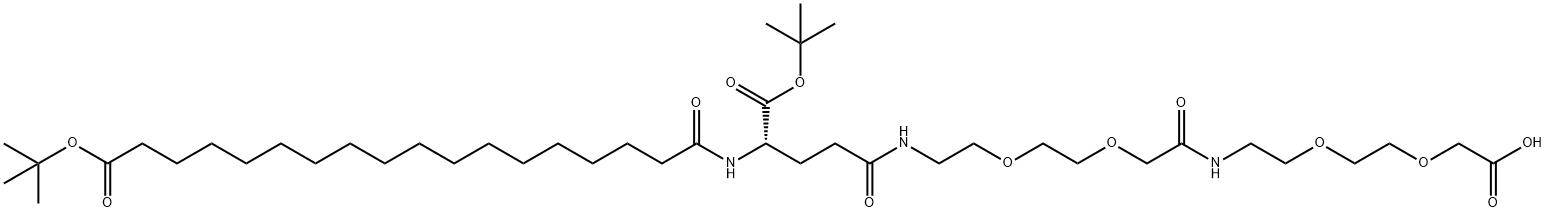 (S)-22-(tert-ブトキシカルボニル)-10,19,24-トリオキソ-3,6,12,15-テトラオキサ-9,18,23-トリアザヘンテトラコンタン-1,41-二酸