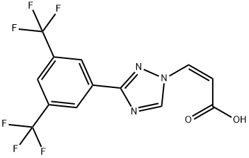 (Z)-3-(3-(3,5-ビス(トリフルオロメチル)フェニル)-1H-1,2,4-トリアゾール-1-イル)アクリル酸