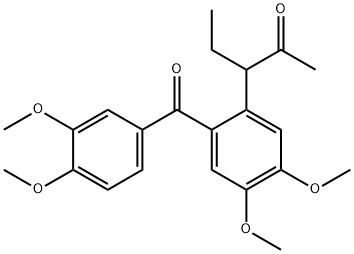 3-[2-(3,4-ジメトキシベンゾイル)-4,5-ジメトキシフェニル]ペンタン-2-オン