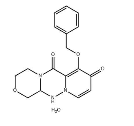7-(ベンジルオキシ)-3,4,12,12a-テトラヒドロ-1H-[1,4]オキサジノ[3,4-c]ピリド[2,1-f][1,2,4]トリアジン-6、 8-ジオン、半水和物
