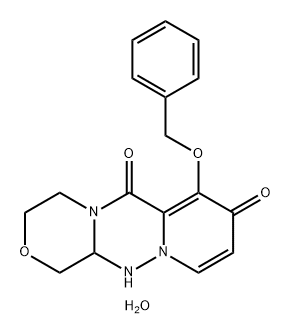 7-(ベンジルオキシ)-3,4,12,12a-テトラヒドロ-1H-[1,4]オキサジノ[3,4-c]ピリド[2,1-f][1,2,4]トリアジン-6、 8-ジオン、半水和物