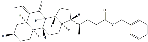 コラン-24-油酸,6-エチリデン-3-ヒドロキシ-7-オキソ-,フェニルメチルエステル, (3α,5β)-
