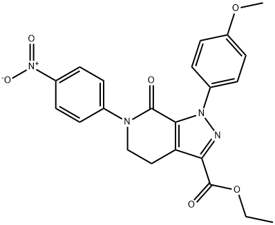 1-(4-メトキシフェニル)-6-(4-ニトロフェニル)-7-オキソ-4,5,6,7-テトラヒドロ-1H-ピラゾロ[3,4-c]ピリジン-3-カルボン酸エチル