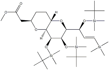メチル 2-((2R,4aS,6S,7R,8S,8aS)-7,8-ビス((tert-ブチルジメチルシリル)オキシ)-6-((S,E)-1- ((tert-ブチルジメチルシリル)オキシ)-3-(トリメチルシリル)アリル)オクタヒドロピラノ[3,2-b]ピラン-2-イル)アセテート