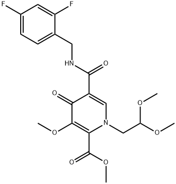メチル-5-(2,4-ジフルオロベンジルカルバモイル)-1-(2,2-ジメトキシエチル)-3-メトキシ-4-オキソ-1,4-ジヒドロピリジン-2-カルボキシレート