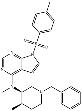 N-((3R,4R)-1-ベンジル-4-メチルピペリジン-3-イル)-N-メチル-7-トシル-7H-ピロロ[2,3-d]ピリミジン-4-アミン